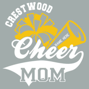 Crestwood Cheer Design 3 on a - Essential Fleece Full Zip Hooded Sweatshirt Design