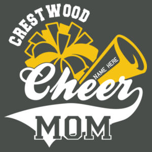 Crestwood Cheer Design 3 on a - Dri FIT Cotton/Poly Tee Design