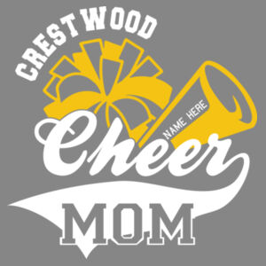 Crestwood Cheer Design 3 on a - Adult CVC Long Sleeve Tee Design
