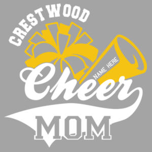 Crestwood Cheer Design 3 on a - Men's Blended T-Shirt Design