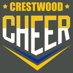 Crestwood Cheer Design 2 on a - Dri FIT Cotton/Poly Tee Design