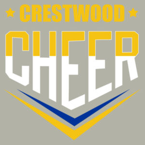 Crestwood Cheer Design 2 on a - Club Fleece Sleeve Swoosh Pullover Hoodie Design