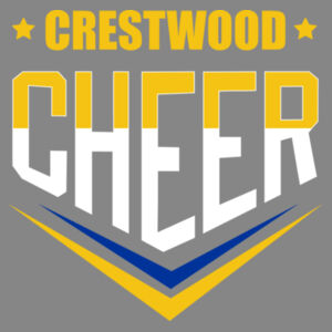 Crestwood Cheer Design 2 on a - Adult CVC Long Sleeve Tee Design