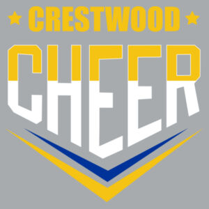 Crestwood Cheer Design 2 on a - Youth Core Fleece Full Zip Hooded Sweatshirt Design