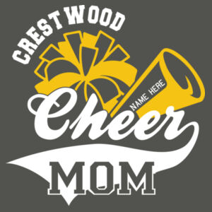 Crestwood Cheer Design 3 on a - Youth Swoosh Sleeve rLegend Tee Design