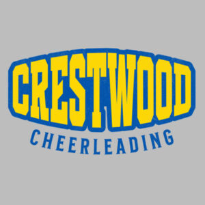Crestwood Cheer Design 4 on a - Men's Textured Mixed Media Midweight Hooded Sweatshirt Design
