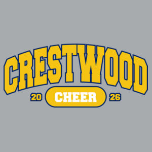Crestwood Cheer Design 9 on a - Youth Core Fleece Crewneck Sweatshirt Design