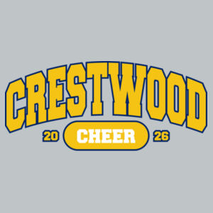 Crestwood Cheer Design 9 on a - Youth V.I.T. Fleece Crew Design