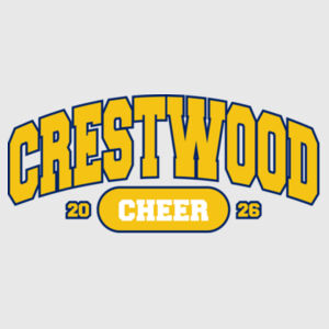 Crestwood Cheer Design 9 on a - Youth Swoosh Sleeve rLegend Tee Design