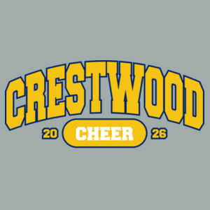 Crestwood Cheer Design 9 on a - Core Fleece Crewneck Sweatshirt Design