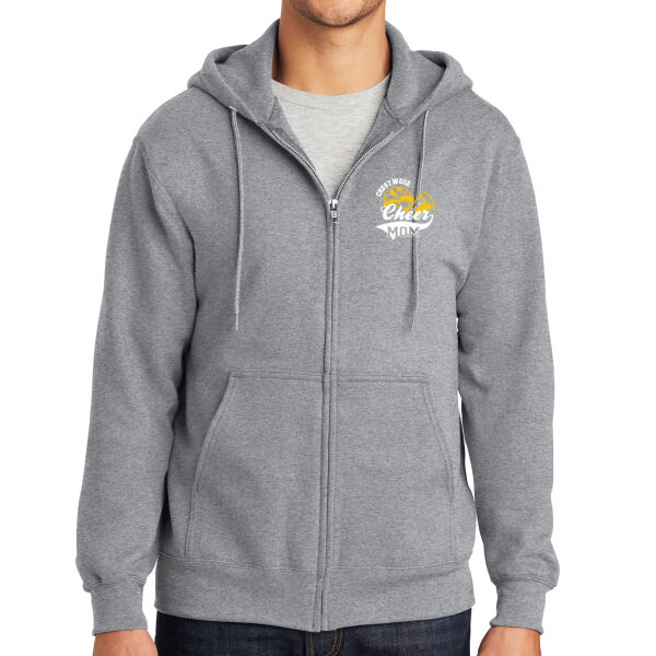 Crestwood Cheer Design 3 on a - Essential Fleece Full Zip Hooded Sweatshirt Thumbnail