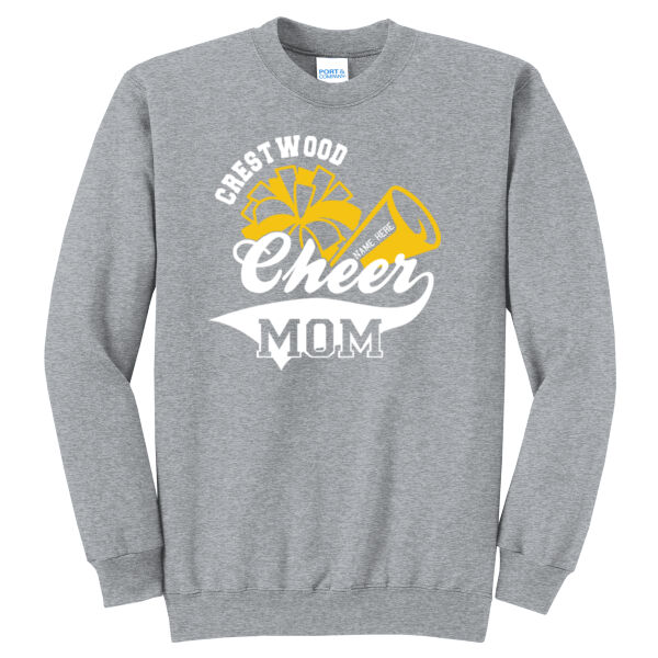 Crestwood Cheer Design 3 on a - Core Fleece Crewneck Sweatshirt Thumbnail