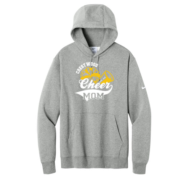 Crestwood Cheer Design 3 on a - Club Fleece Sleeve Swoosh Pullover Hoodie Thumbnail
