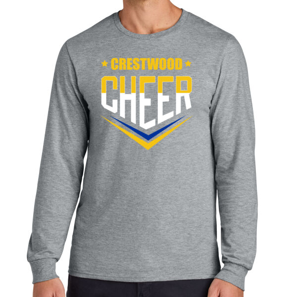 Crestwood Cheer Design 2 on a - Classics Unisex Cotton Long Sleeve T Shirt Thumbnail