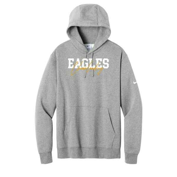 Crestwood Cheer Design 1 on a - Club Fleece Sleeve Swoosh Pullover Hoodie Thumbnail