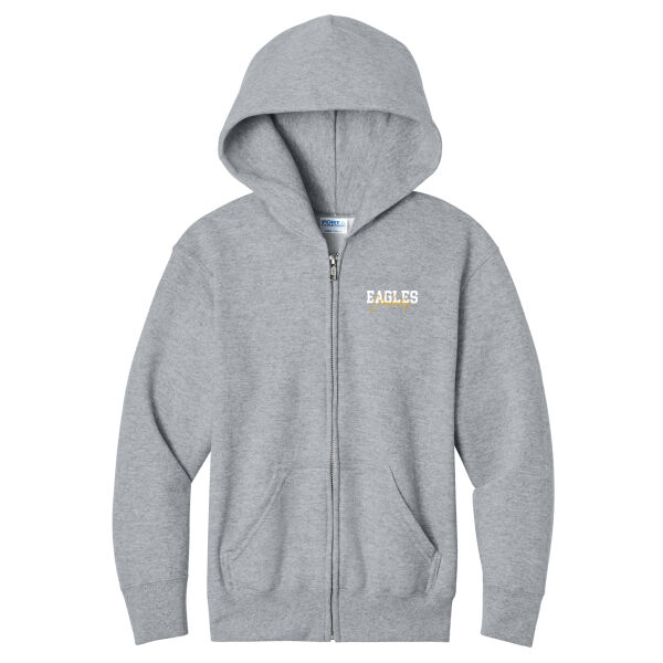 Crestwood Cheer Design 1 on a - Youth Core Fleece Full Zip Hooded Sweatshirt Thumbnail