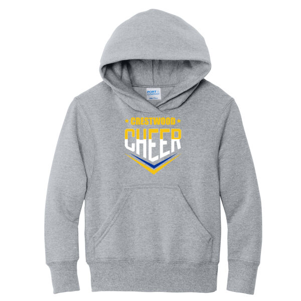 Crestwood Cheer Design 2 on a - Youth Core Fleece Pullover Hooded Sweatshirt Thumbnail