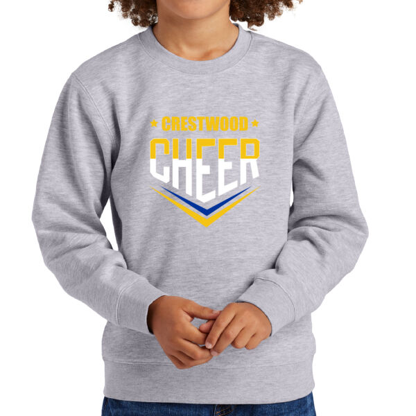 Crestwood Cheer Design 2 on a - Youth V.I.T. Fleece Crew Thumbnail