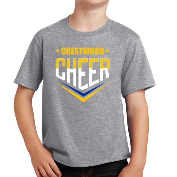 Crestwood Cheer Design 2 on a - Youth Fan Favorite Tee Thumbnail