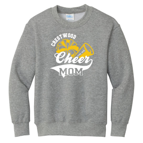 Crestwood Cheer Design 3 on a - Youth Core Fleece Crewneck Sweatshirt Thumbnail