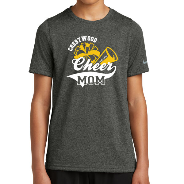 Crestwood Cheer Design 3 on a - Youth Swoosh Sleeve rLegend Tee Thumbnail
