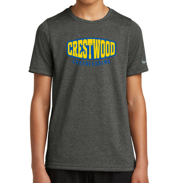 Crestwood Cheer Design 4 on a - Youth Swoosh Sleeve rLegend Tee Thumbnail
