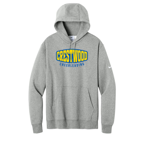 Crestwood Cheer Design 4 on a - Club Fleece Sleeve Swoosh Pullover Hoodie Thumbnail