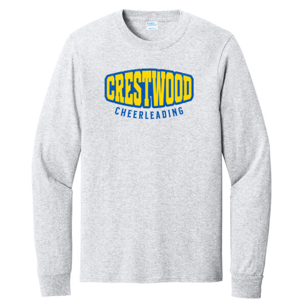 Crestwood Cheer Design 4 on a - Long Sleeve Core Cotton Tee Thumbnail