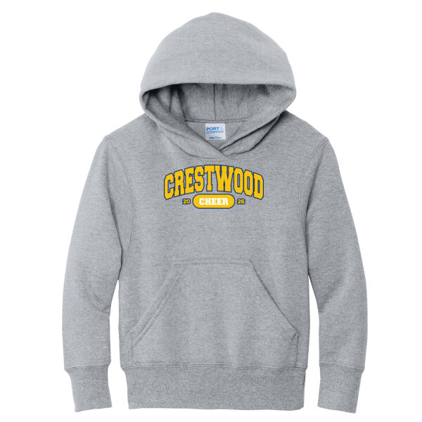 Crestwood Cheer Design 9 on a - Youth Core Fleece Pullover Hooded Sweatshirt Thumbnail