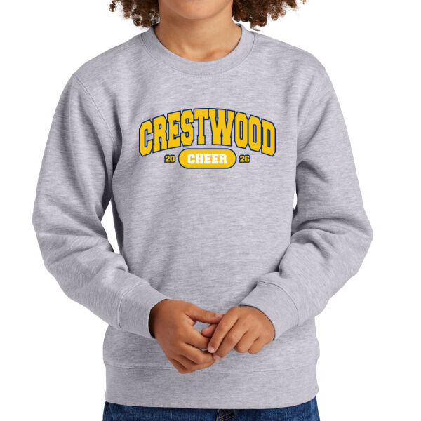 Crestwood Cheer Design 9 on a - Youth V.I.T. Fleece Crew Thumbnail