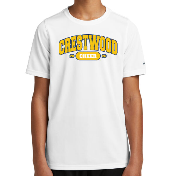 Crestwood Cheer Design 9 on a - Youth Swoosh Sleeve rLegend Tee Thumbnail