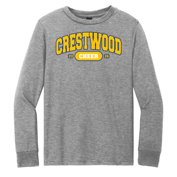 Crestwood Cheer Design 9 on a - Youth Perfect Tri ® Long Sleeve Tee Thumbnail