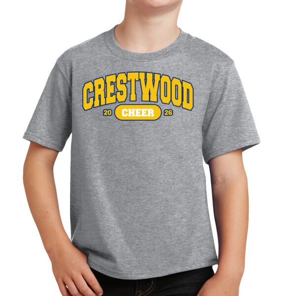 Crestwood Cheer Design 9 on a - Youth Fan Favorite Tee Thumbnail