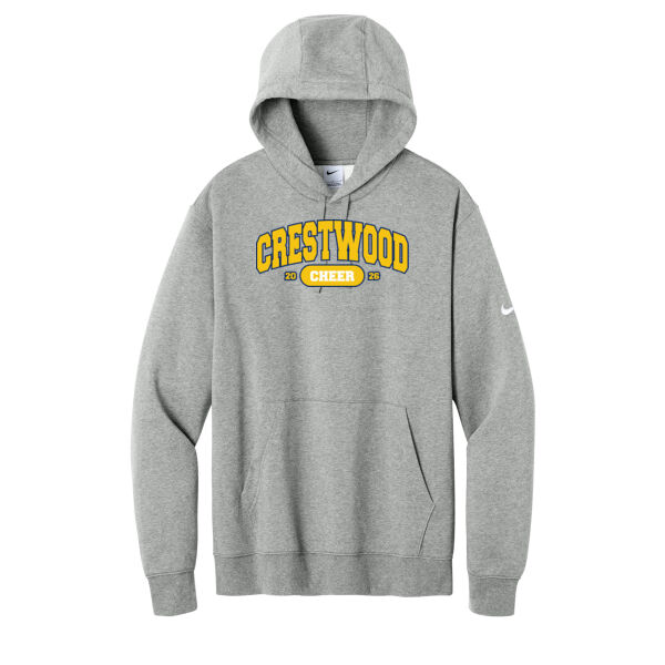 Crestwood Cheer Design 9 on a - Club Fleece Sleeve Swoosh Pullover Hoodie Thumbnail