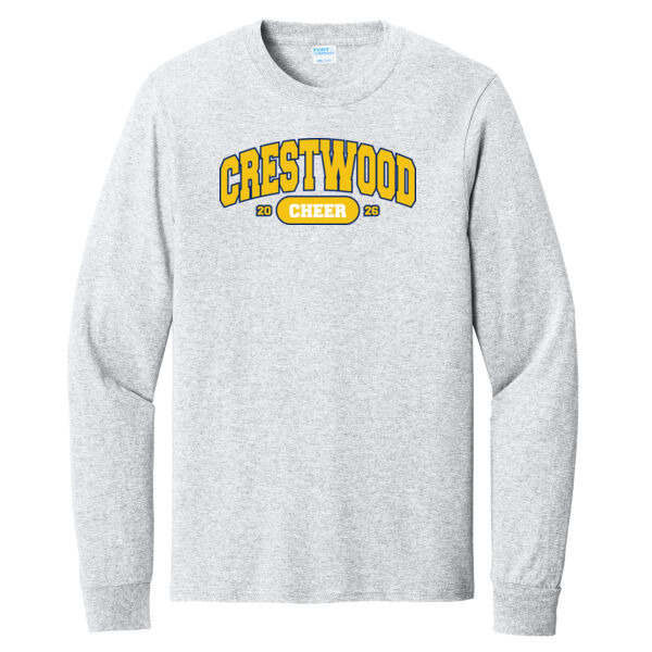 Crestwood Cheer Design 9 on a - Long Sleeve Core Cotton Tee Thumbnail