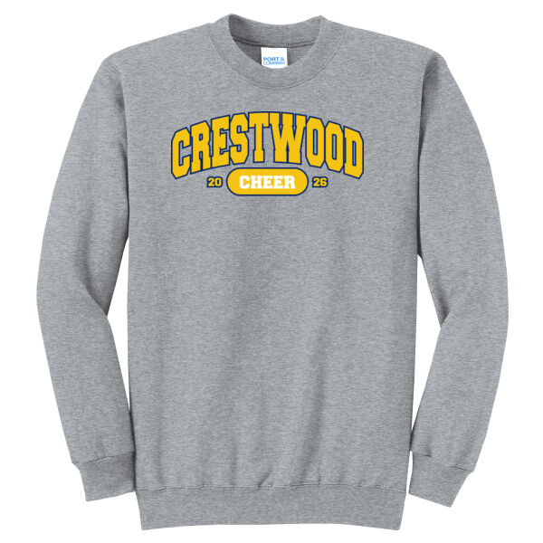 Crestwood Cheer Design 9 on a - Core Fleece Crewneck Sweatshirt Thumbnail